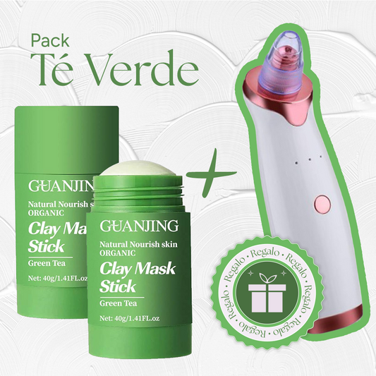 2x Mascarilla de Té Verde + Limpiador de Puntos Negros GRATIS