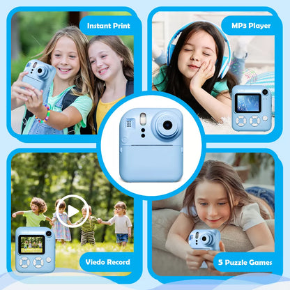 Cámara Infantil con Impresión Instantánea – Fotos al Instante, Creativa y Educativa